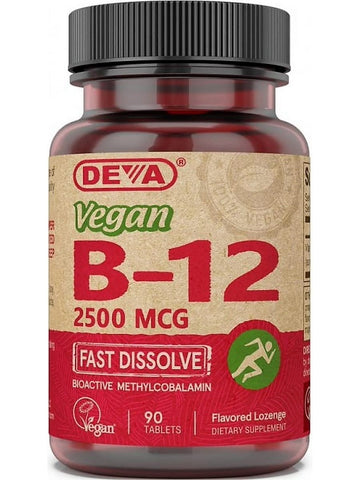 DEVA Nutrition, Vegan B-12, 2500 Mcg, 90 Tablets