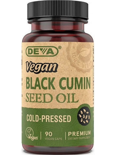 DEVA Nutrition, Vegan Black Cumin Seed Oil, 90 Vegan Caps