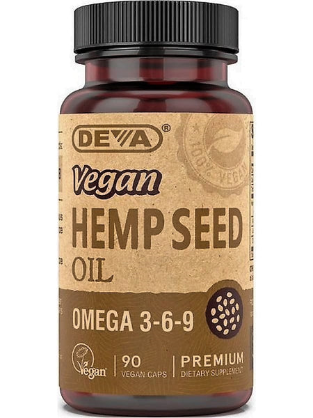 DEVA Nutrition, Vegan Hemp Seed Oil, 90 Vegan Caps