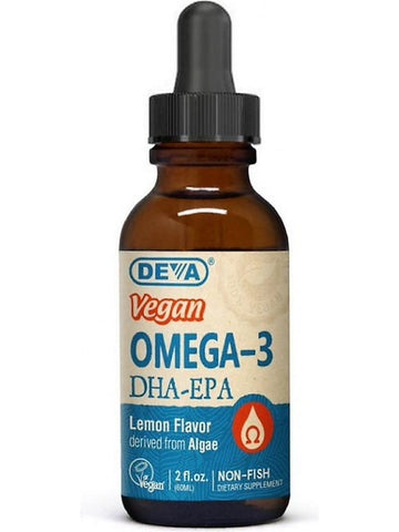 DEVA Nutrition, Vegan Omega-3 DHA-EPA, Lemon Flavor, 2 fl oz