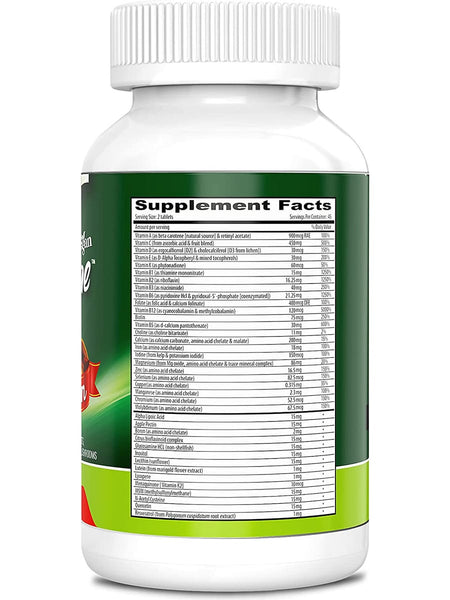DEVA Nutrition, Vegan Tuba Prime Multivitamin & Mineral, Iron Free, 90 Coated Tablets