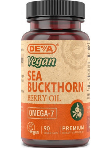 DEVA Nutrition, Vegan Sea Buckthorn Berry Oil, Omega-7, 90 Vegan Caps