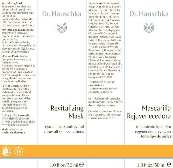 Dr. Hauschka Skin Care, Revitalizing Mask, 1 fl oz