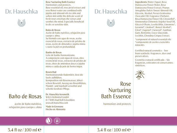 Dr. Hauschka Skin Care, Rose Nurturing Bath Essence, 3.4 fl oz