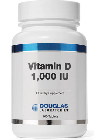 Douglas Labs, Vitamin D-3 1000 IU, 100 tabs 