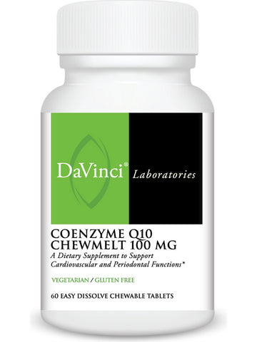 DaVinci Laboratories of Vermont, Coenzyme Q10 Chewmelt 100 MG, 60 Chewable Tablets