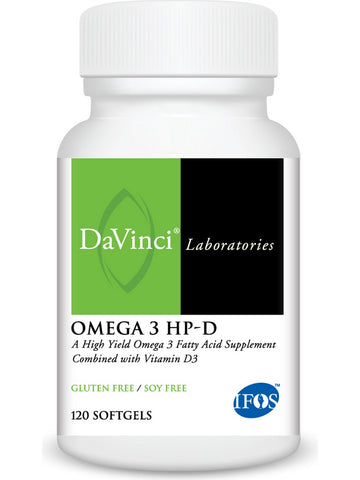 DaVinci Laboratories of Vermont, Omega 3 HP-D, 120 Softgels