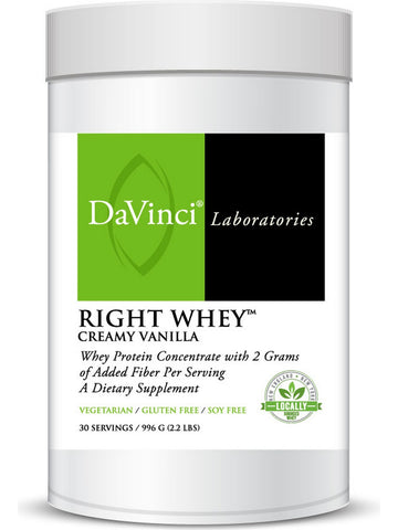 DaVinci Laboratories of Vermont, Right Whey™ Creamy Vanilla, 996 gms
