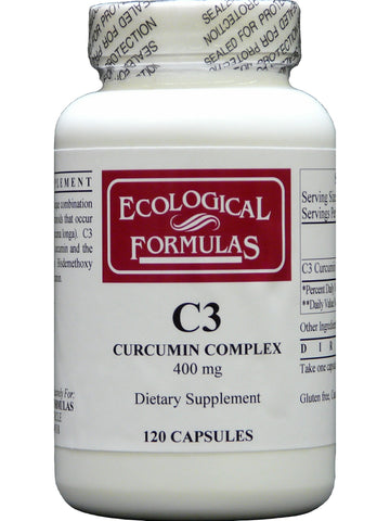 Ecological Formulas, C3 Curcumin Complex, 400 mg, 120 Capsules