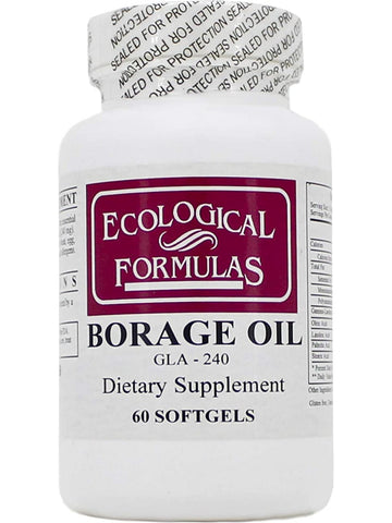 Ecological Formulas, Borage Oil, GLA - 240, 60 Softgels