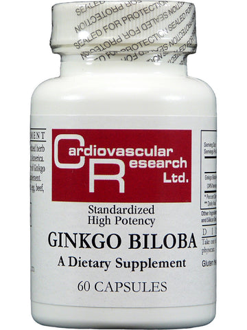 Cardiovascular Research Ltd., Ginkgo Biloba, 60 Capsules
