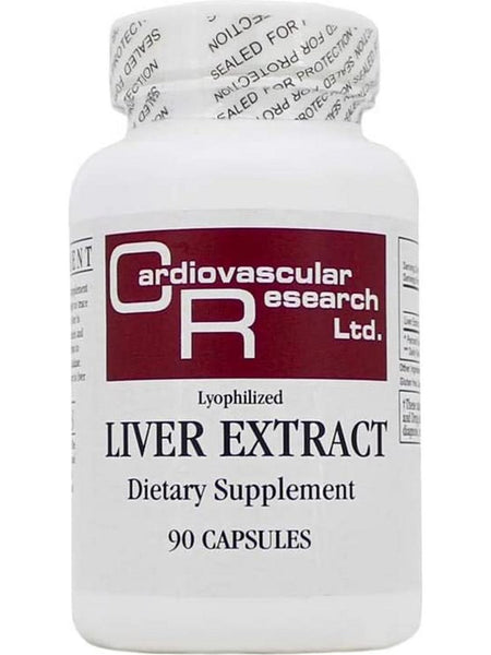 Cardiovascular Research Ltd., Liver Extract, 90 Capsules