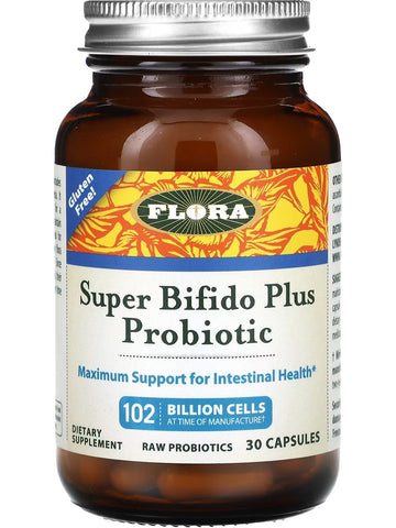 Flora, Super Bifido Plus Probiotic, 102 Billion Cells, 30 Capsules
