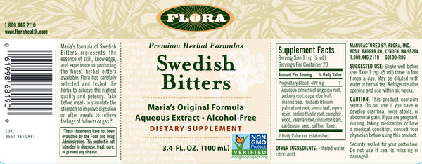 Flora, Swedish Bitters, 3.4 fl oz