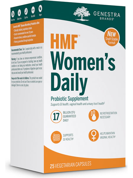 Genestra, HMF Women's Daily Probiotic Supplement, 25 Vegetarian Capsules