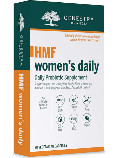 Genestra, HMF women's daily Daily Probiotic Supplement, 30 Vegetarian Capsules