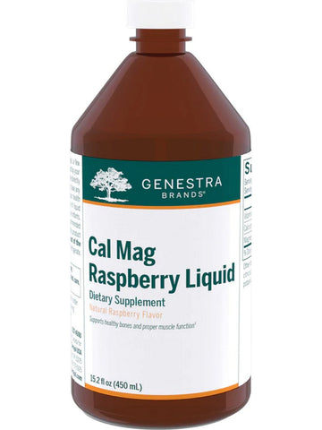 Genestra, Cal Mag Raspberry Liquid Dietary Supplement, 15.2 fl oz