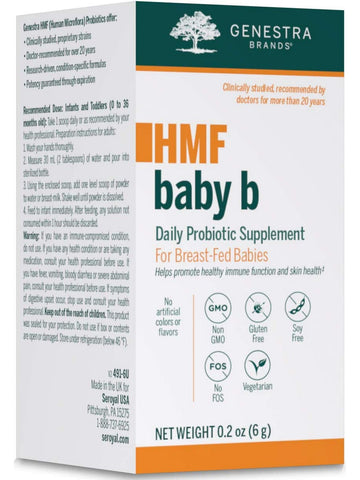 Genestra, HMF baby b Daily Probiotic Supplement, 0.2 oz