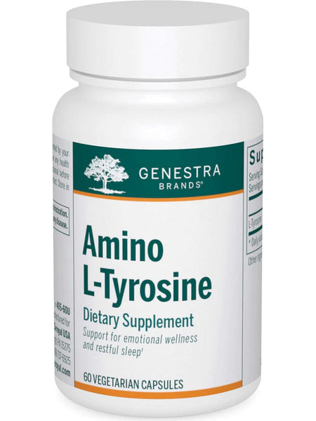 Genestra, Amino L-Tyrosine Dietary Supplement, 60 Vegetarian Capsules