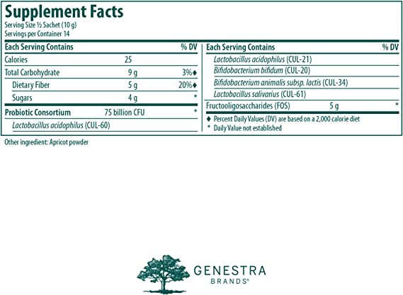 Genestra, HMF replete Daily Probiotic Supplement, 7-0.7 oz Sachets of Powder