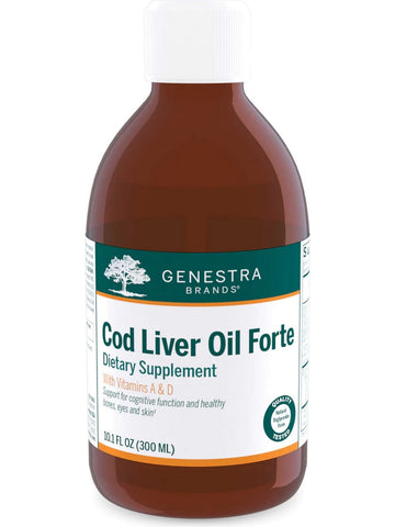 Genestra, Cod Liver Oil Forte Dietary Supplement with Vitamins A & D, 10.1 fl oz