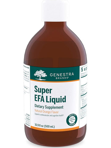 Genestra, Super EFA Liquid Dietary Supplement, Natural Orange Flavor, 16.9 fl oz