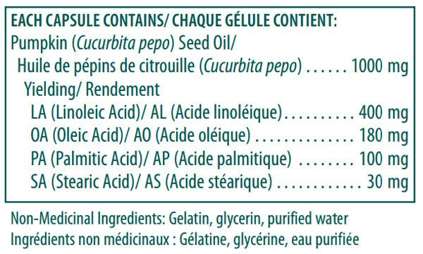 Genestra, Pumpkin Capsules Dietary Supplement, 90 Softgel Capsules