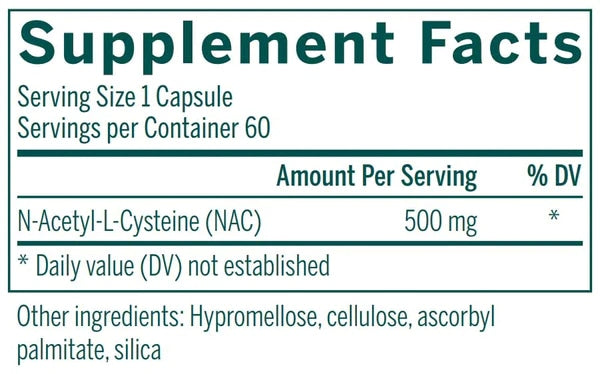 Genestra, Amino NAC Dietary Supplement, 60 Vegetarian Capsules