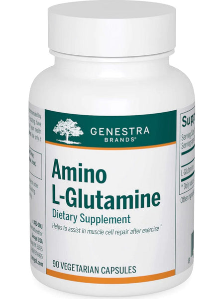 Genestra, Amino L-Glutamine Dietary Supplement, 90 Vegetarian Capsules