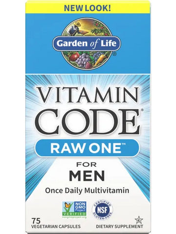 Garden of Life, Vitamin Code, Raw One for Men, 75 Vegetarian Capsules