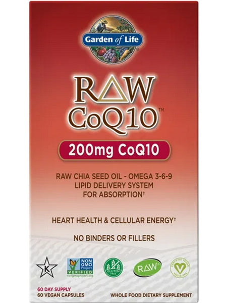 Garden of Life, Raw CoQ10, 60 Vegan Capsules