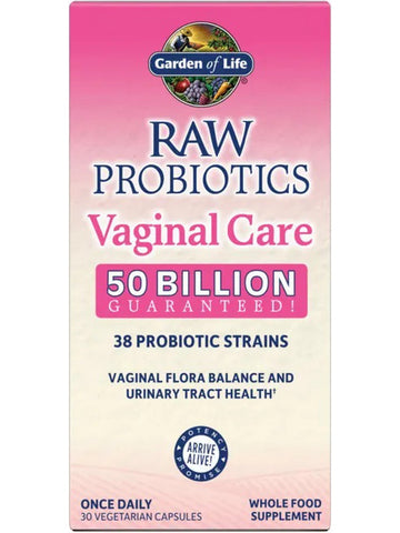 Garden of Life, Raw Probiotics Vaginal Care, 30 Vegetarian Capsules