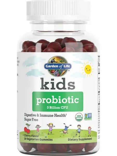 Garden of Life, Kids Organic Probiotic 3B, Cherry, 30 Vegetarian Gummies