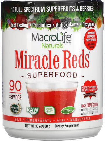 MacroLife Naturals, Miracle Reds Superfood, 30 oz