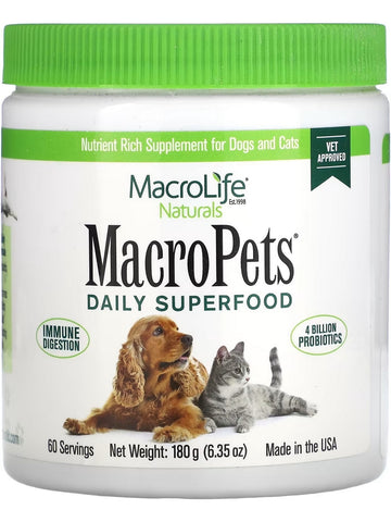 MacroLife Naturals, MacroPets Daily Superfood, 6.35 oz