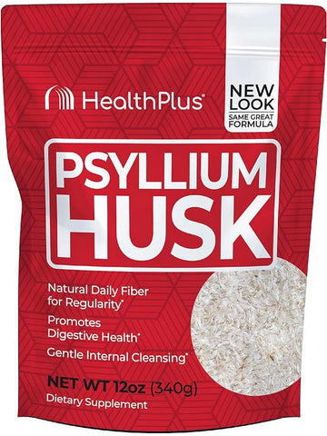 Health Plus, Psyllium Husk, 12 oz