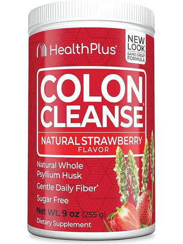 Health Plus, Colon Cleanse, Natural Strawberry, 9 oz