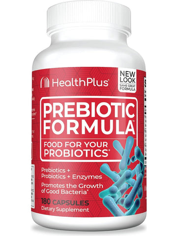 Health Plus, Prebiotic Formula Food For Your Probiotics, 180 Capsules