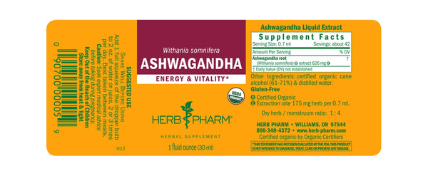 Herb Pharm, Ashwagandha, 4 fl oz