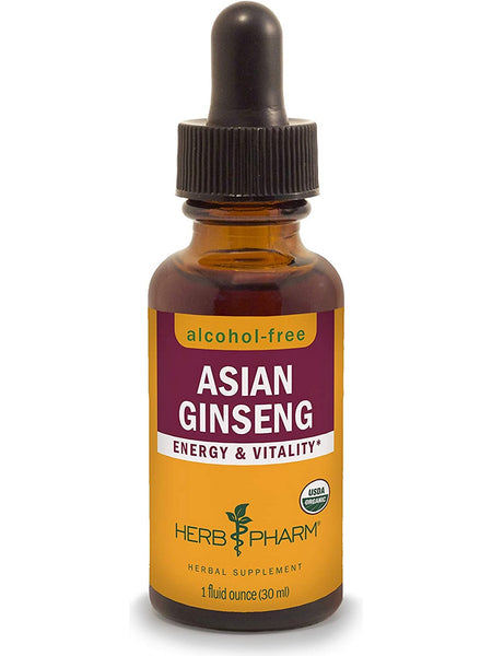 Herb Pharm, Asian Ginseng, Alcohol-Free, 1 fl oz