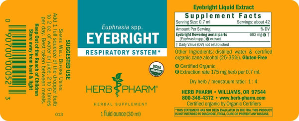 Herb Pharm, Eyebright, 1 fl oz