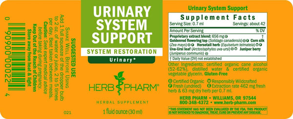 Herb Pharm, Urinary System Support, 1 fl oz