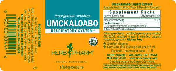 Herb Pharm, Umckaloabo, 1 fl oz