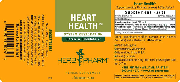 Herb Pharm, Heart Health, 4 fl oz