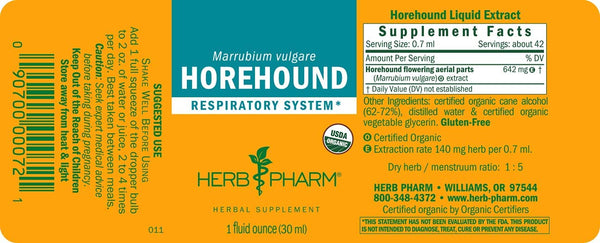 Herb Pharm, Horehound, 1 fl oz