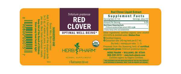 Herb Pharm, Red Clover, 4 fl oz