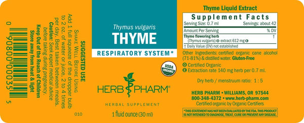 Herb Pharm, Thyme, 1 fl oz