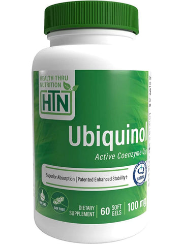 Health Thru Nutrition, Ubiquinol CoQ10 100 mg, 60 Softgels