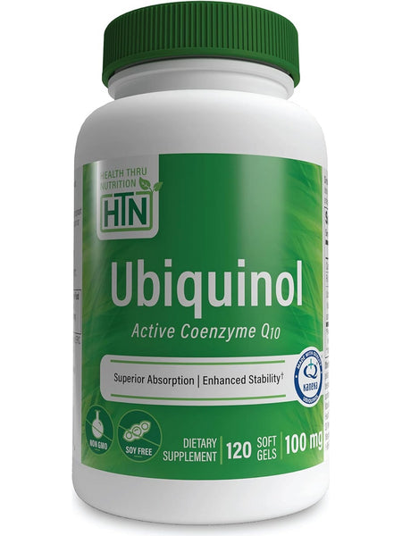 Health Thru Nutrition, Ubiquinol CoQ10 100 mg, 120 Softgels