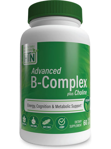Health Thru Nutrition, Advanced B Complex Plus Choline, 60 VegeCaps